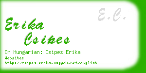 erika csipes business card